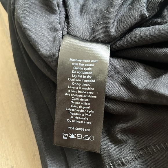 Rag & Bone Luca V Neck Black Shirred Sleeveless Midi Dress Size XXS - Picture 11 of 11